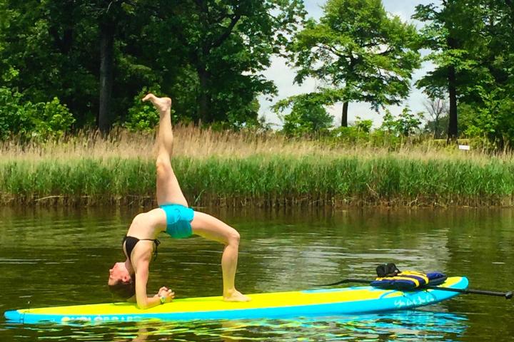 A woman doing FloYo in Australia