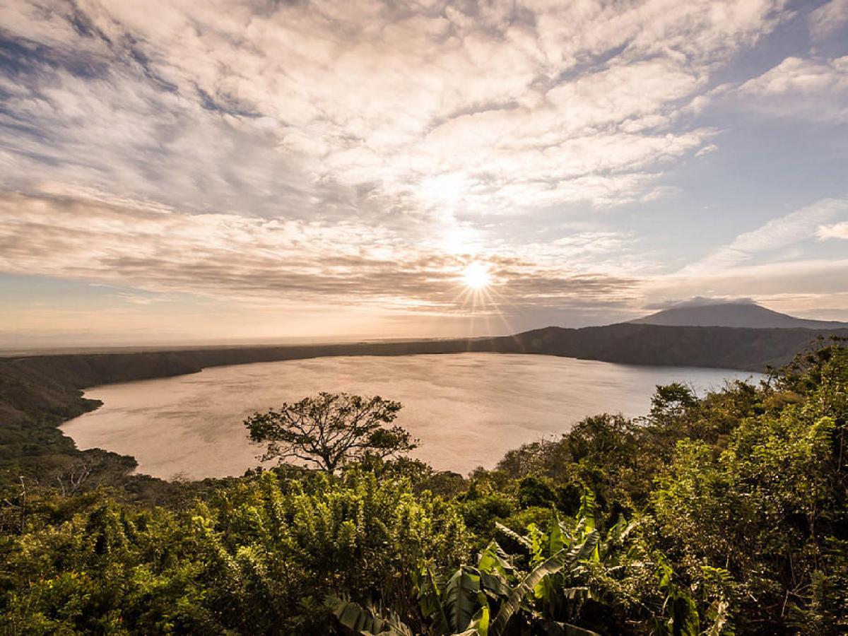 The sunset in Africa