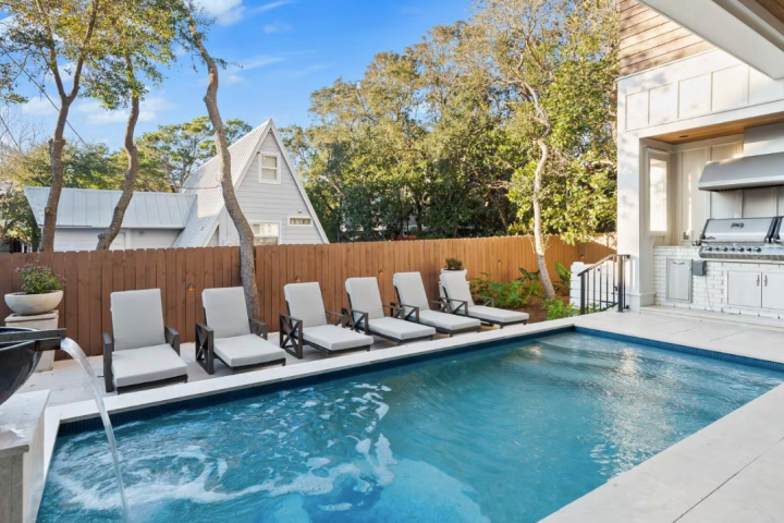 a large pool of water