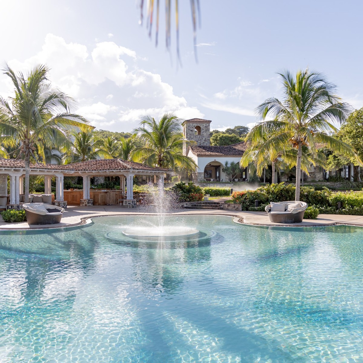 a large pool of water