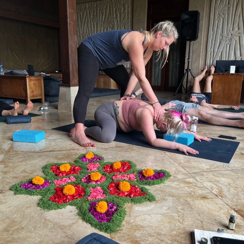a person sitting on a bench
