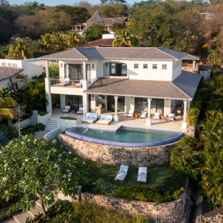 a small island in the middle of a garden