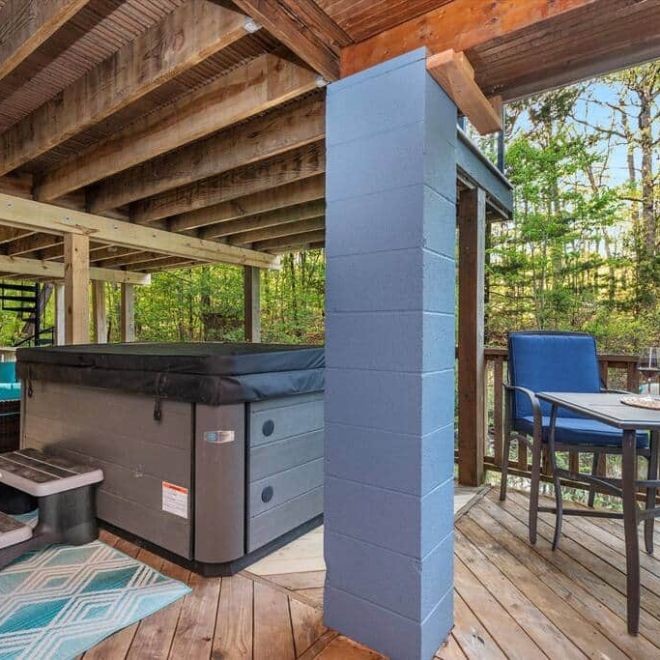 a chair sitting in front of a building