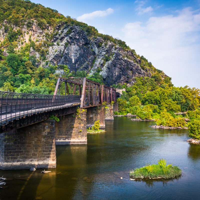 a bridge over a body of water