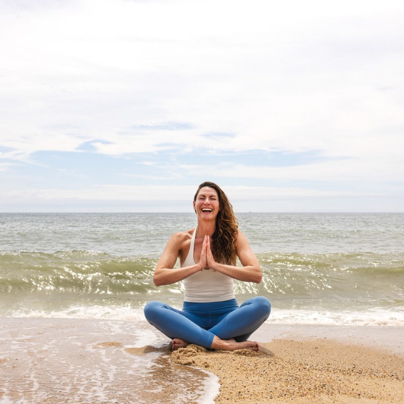 Kat Ruiz a woman sitting at a beach