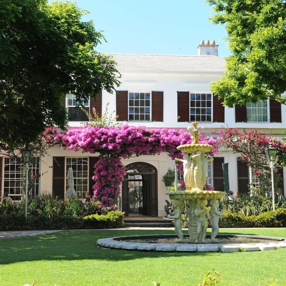 a large lawn in front of a house